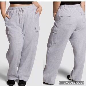 Pink Cargo Sweatpants